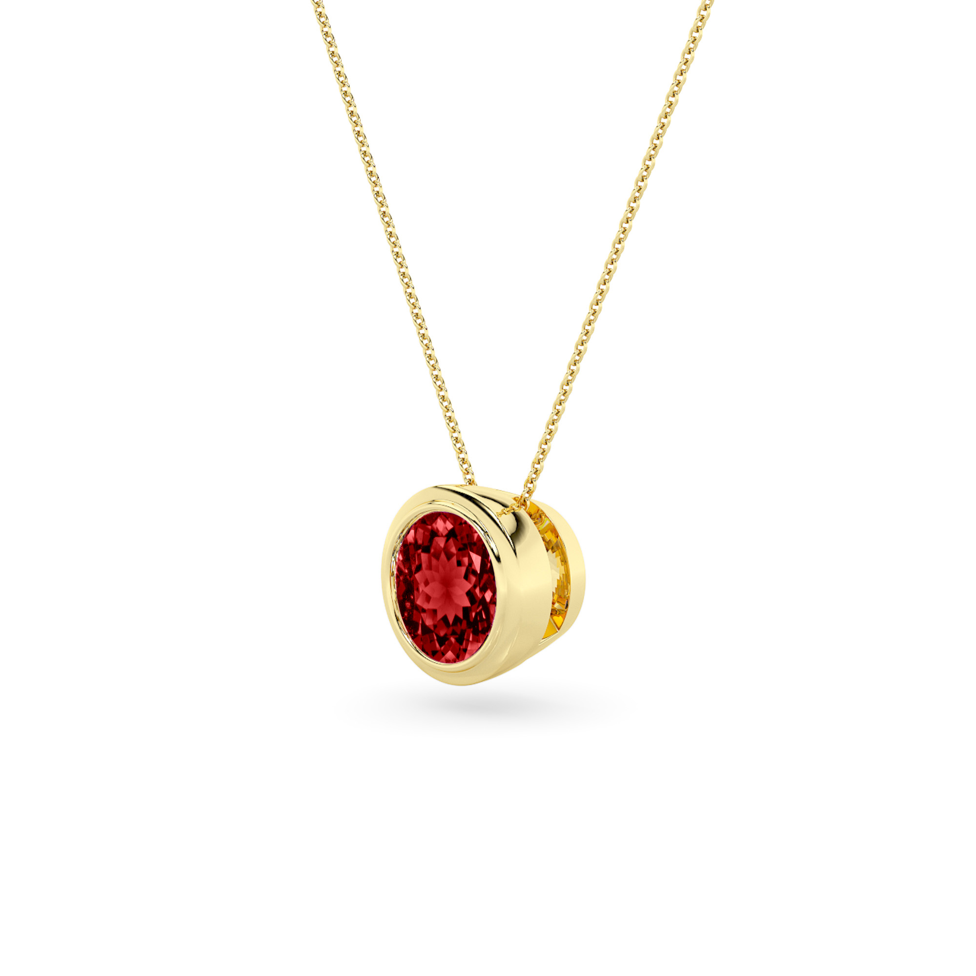 SEMI PRECIOUS WHISPER GARNET NECKLACE COLLECTION - 1